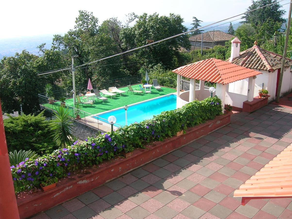 SantʼAlfio Al Villino Sunshine In Villa Con Piscina Ed Idromassaggio מראה חיצוני תמונה
